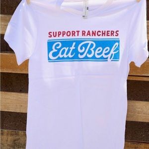 White Eat Beef Shirt
